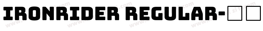 Ironrider Regular字体转换